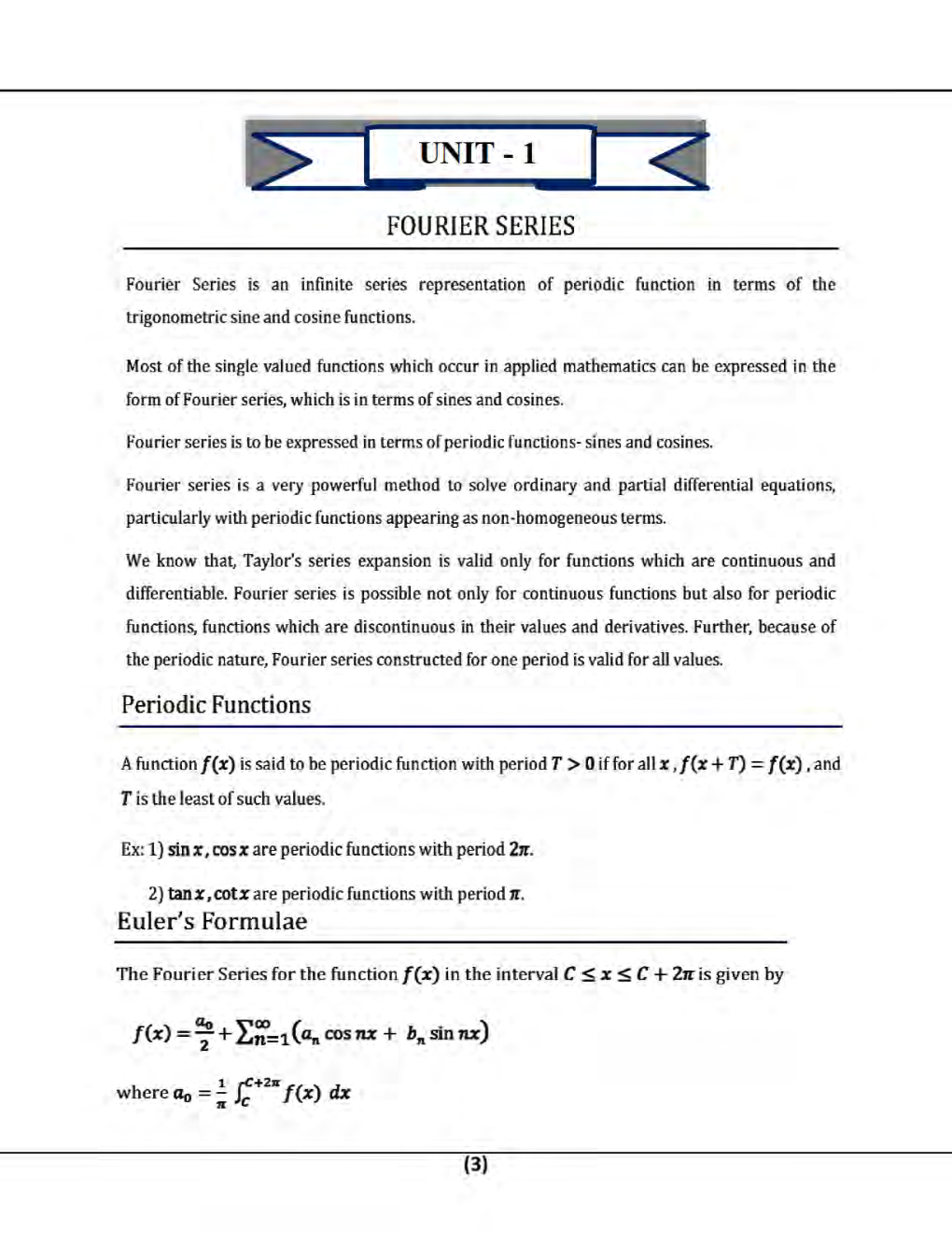 Mathematics-III B.Tech 4th Sem Engineering For JECRC University - Page 3