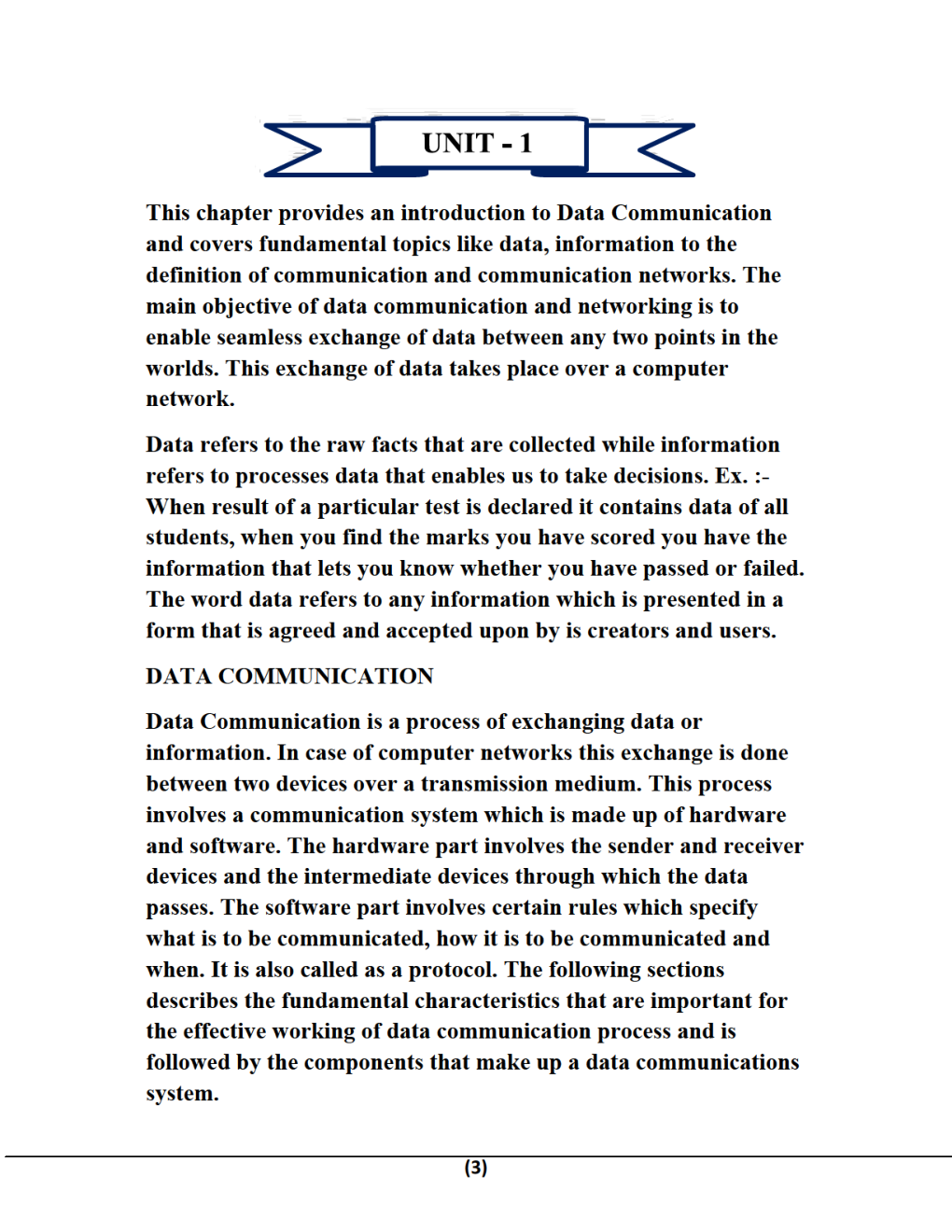 Data Communication B.Tech 5th Sem Computer Science Engineering For JECRC University - Page 3