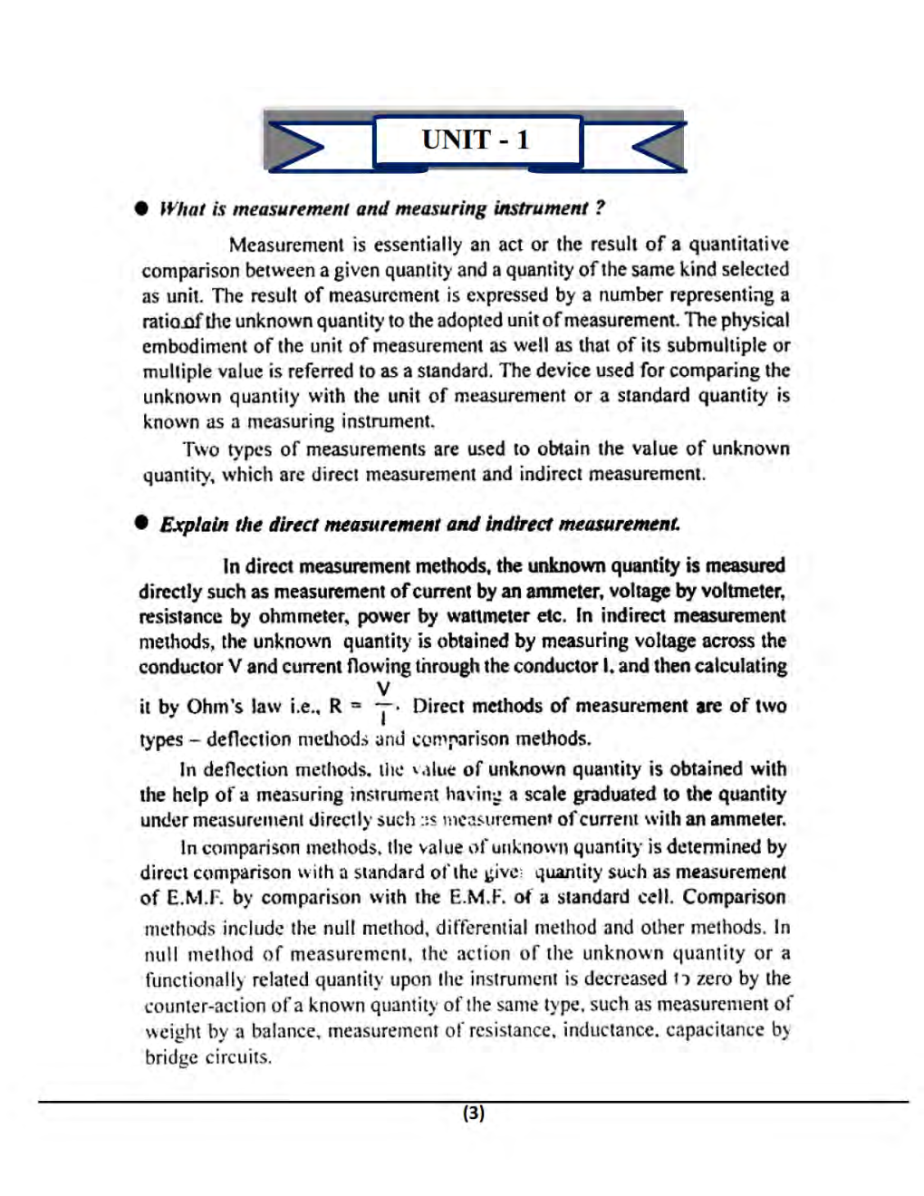 Electrical Measurements & Instrumentation B.Tech 3rd Sem Electrical & Electronic Engineering For JECRC University - Page 3