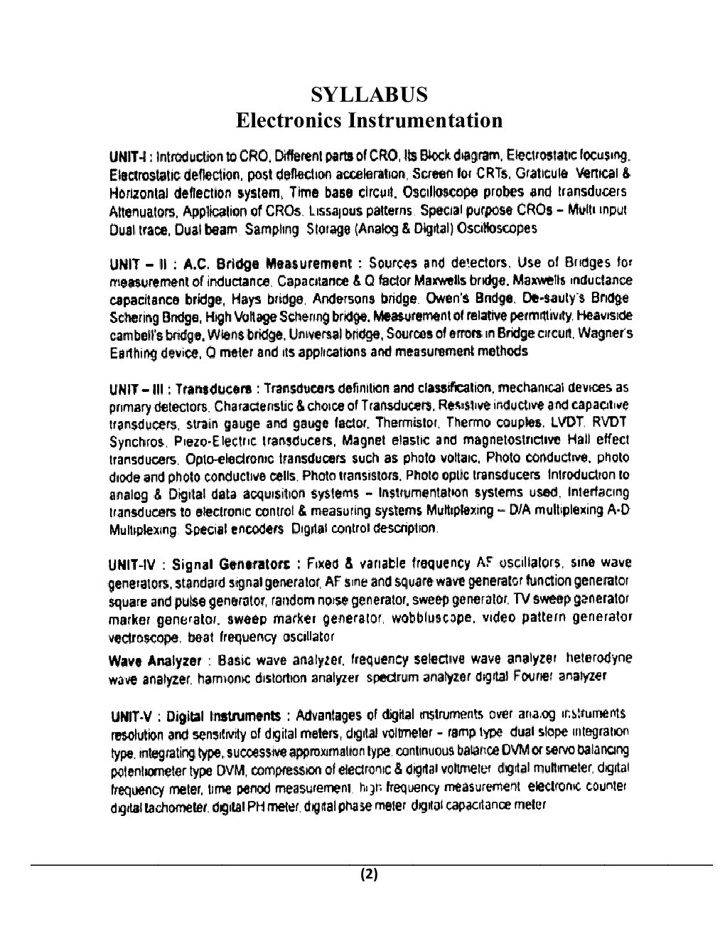 Electronics Instrumentation B.Tech 6th Sem Electrical & Electronic Engineering For JECRC University - Page 2