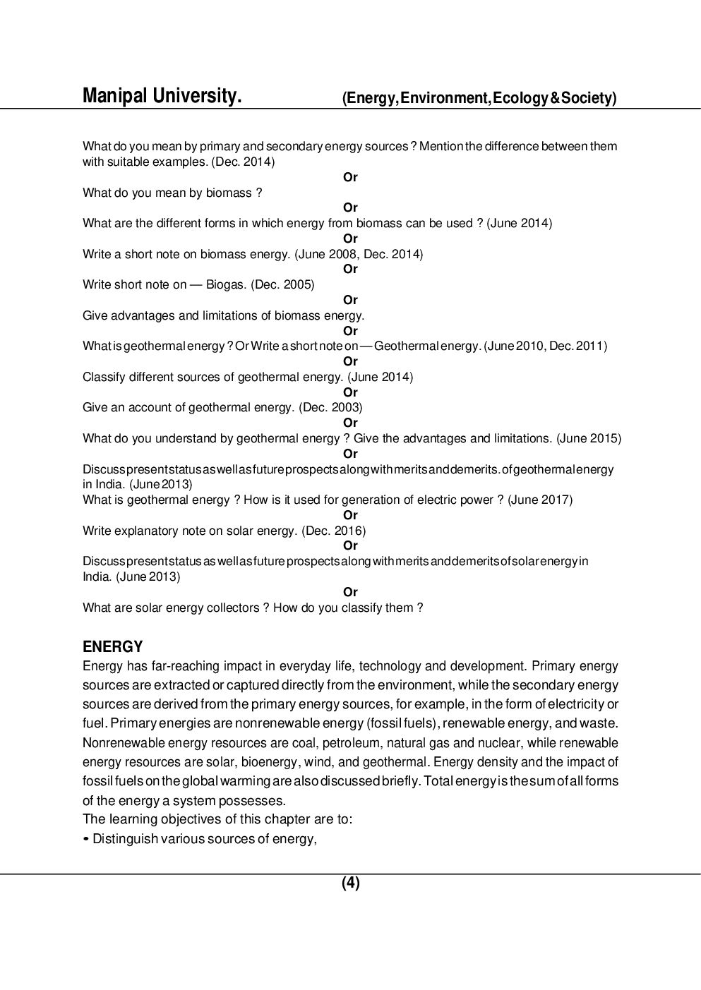 Energy, Environment, Ecology & Society B.Tech 3rd sem  For JECRC University - Page 4