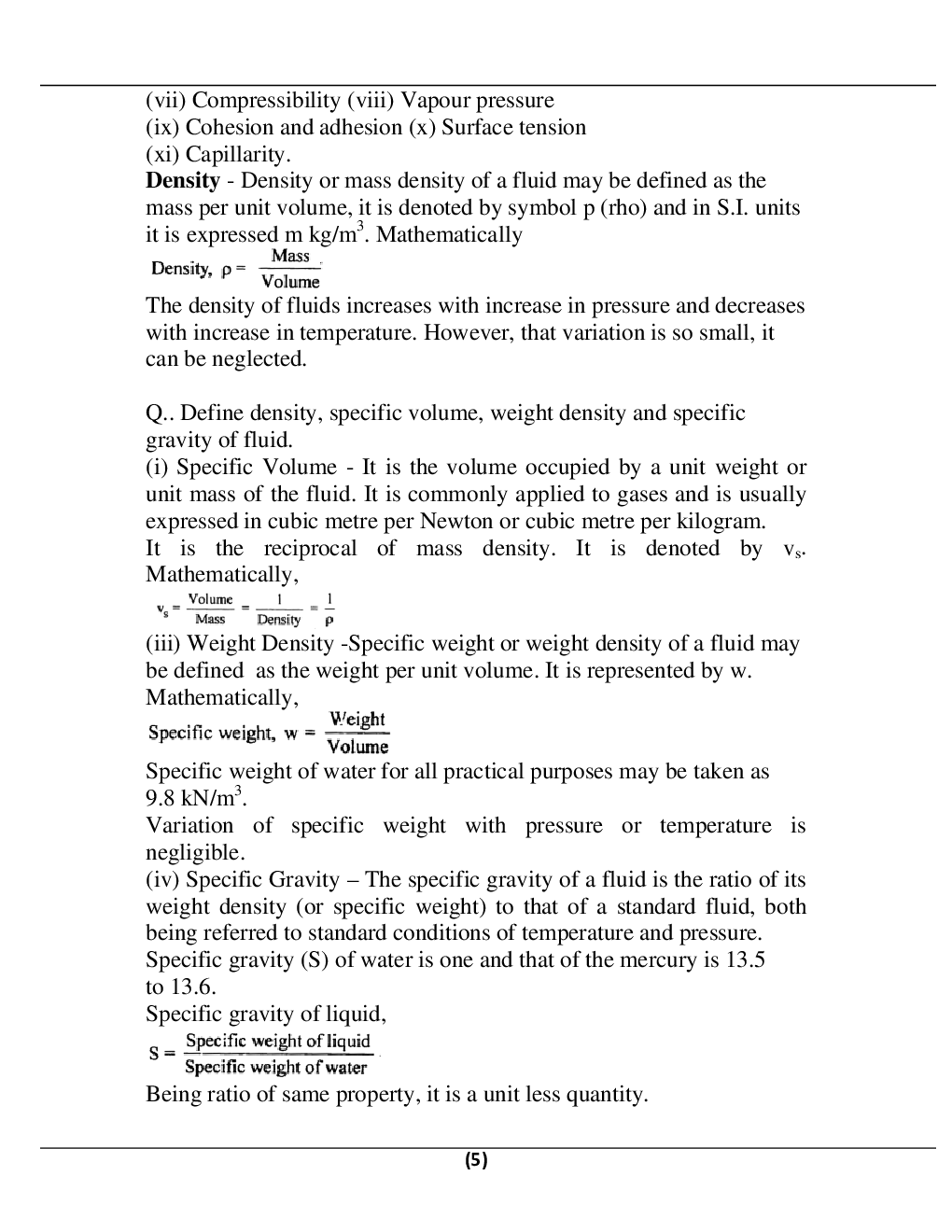 Fluid Mechanics B.Tech 4th Sem Mechanical Engineering For JECRC University - Page 5