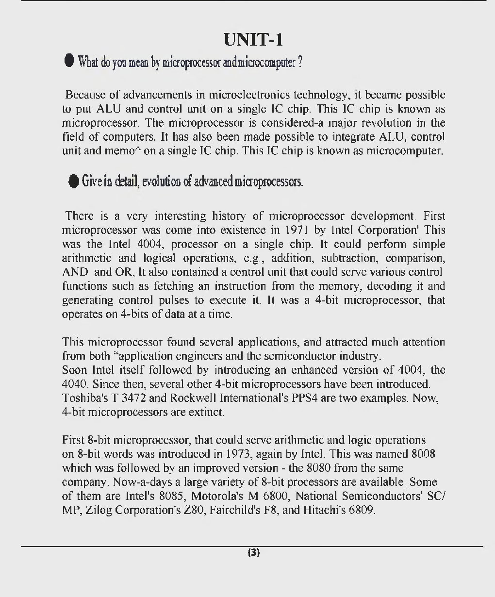 Microprocessors & Microcontrollers B.Tech 6th Sem Electrical & Electronics Engineering For JECRC University - Page 3