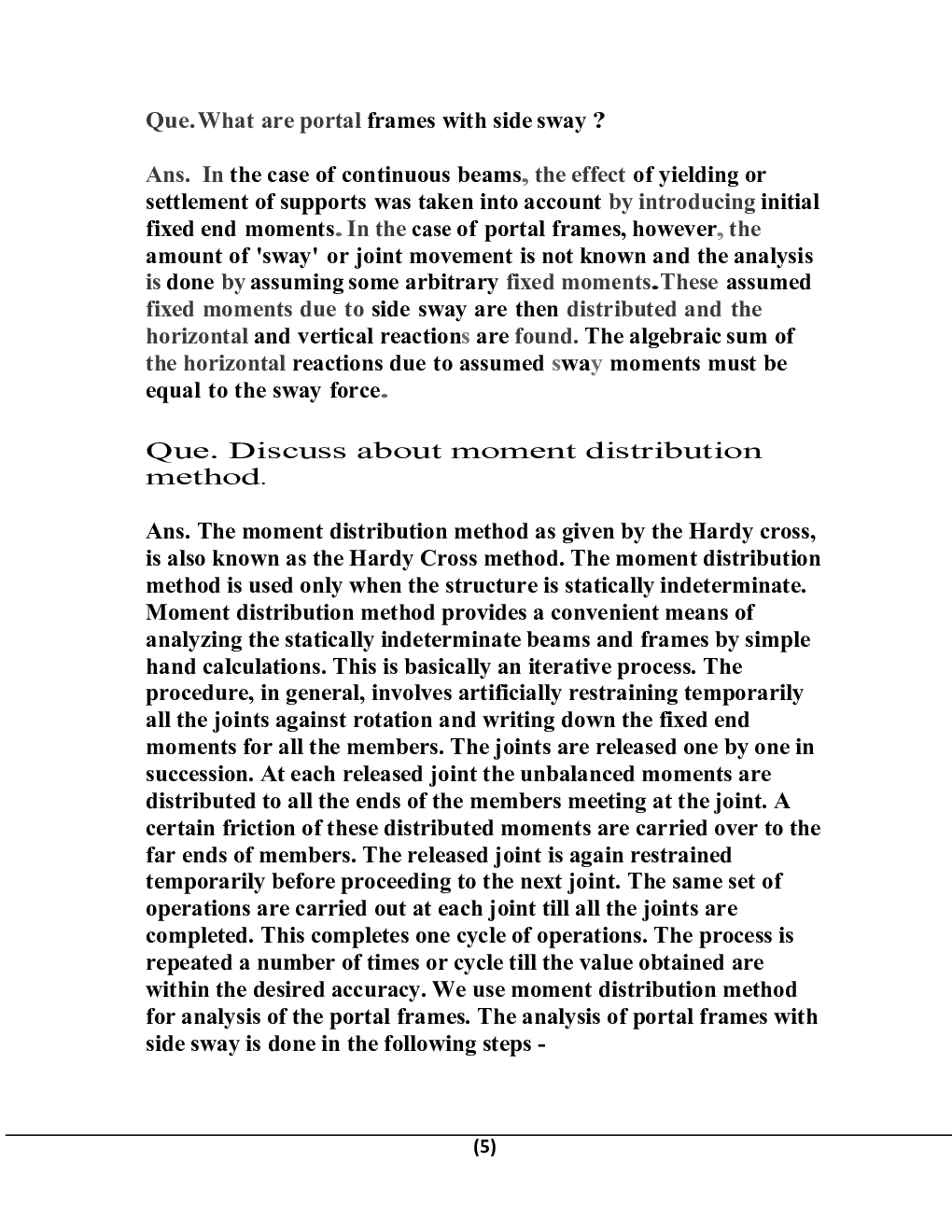 Structural Analysis-II B.Tech 5th Sem Civil Engineering For JECRC University - Page 5