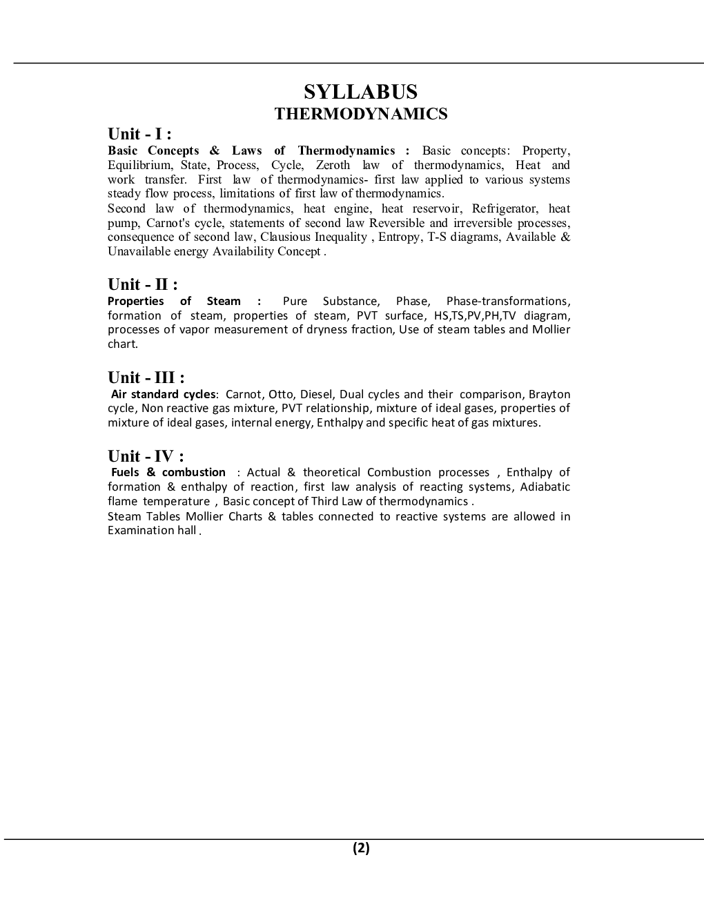 Thermodynamics B.Tech 3rd Sem Mechanical Engineering For JECRC University - Page 2