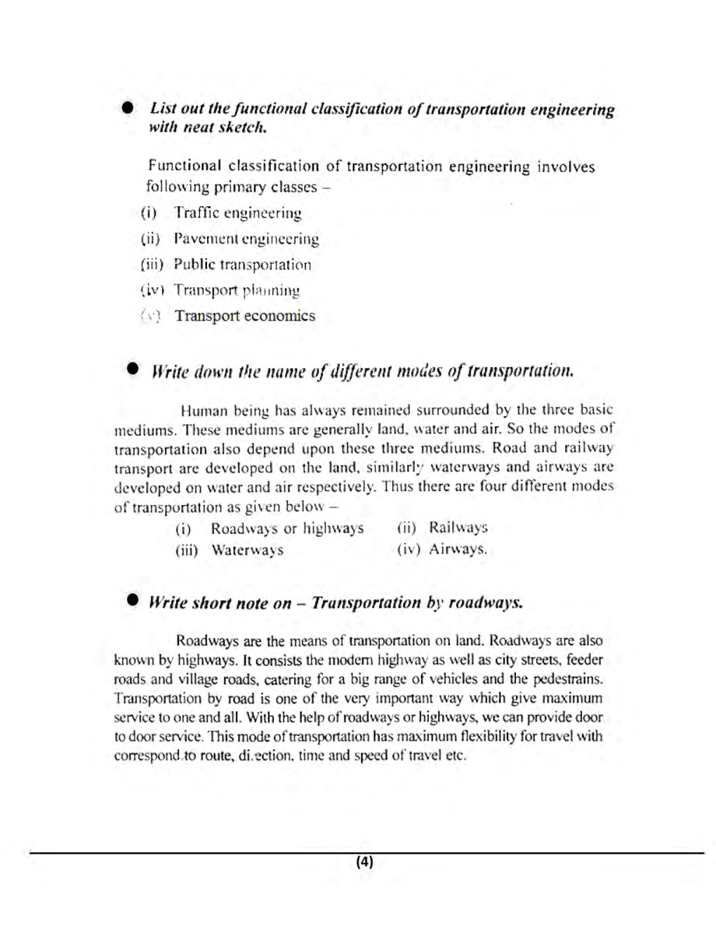 Transportation Engineering B.Tech 5th Sem Civil Engineering For JECRC University - Page 4