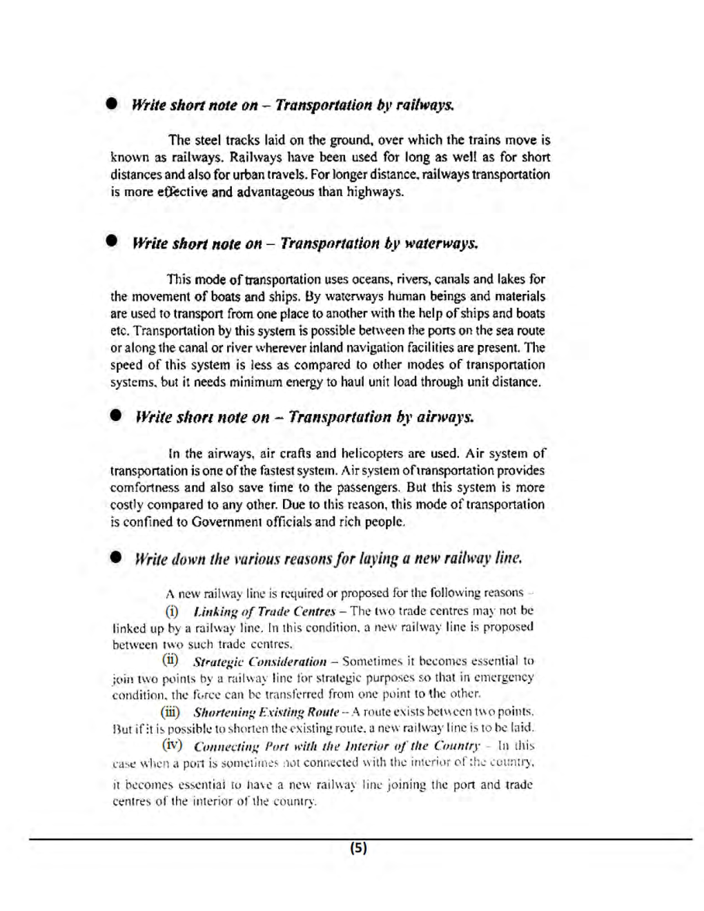 Transportation Engineering B.Tech 5th Sem Civil Engineering For JECRC University - Page 5