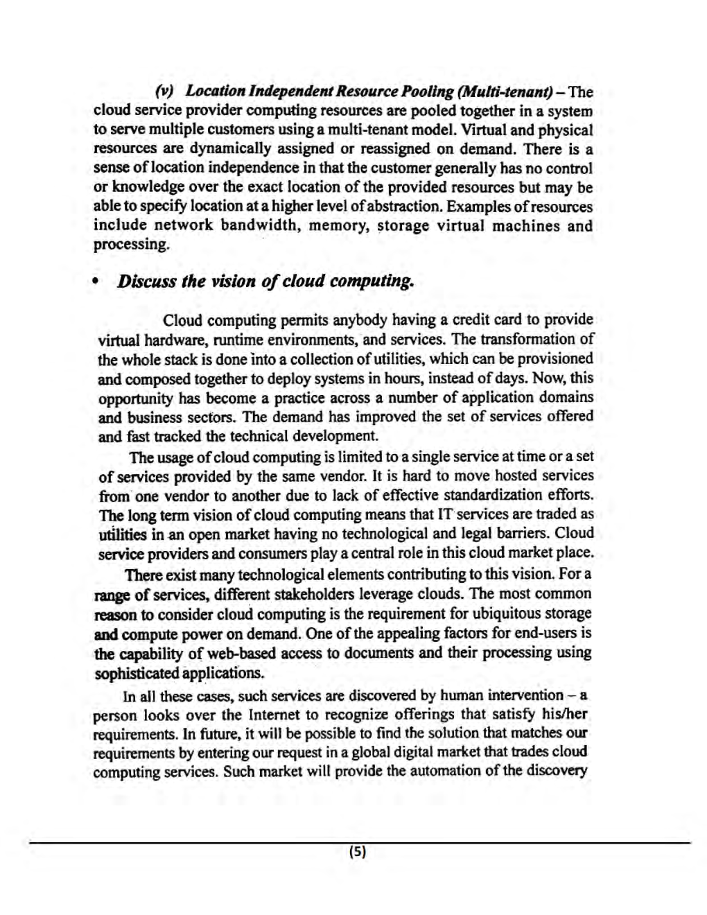 Cloud Computing  B.Tech 7th Sem Computer Science Engineering & Information Technology For JECRC University - Page 5