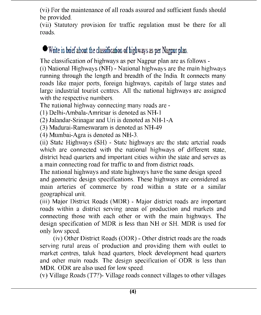 Highway Engineering B.Tech 6th Sem Civil Engineering For JECRC University - Page 4