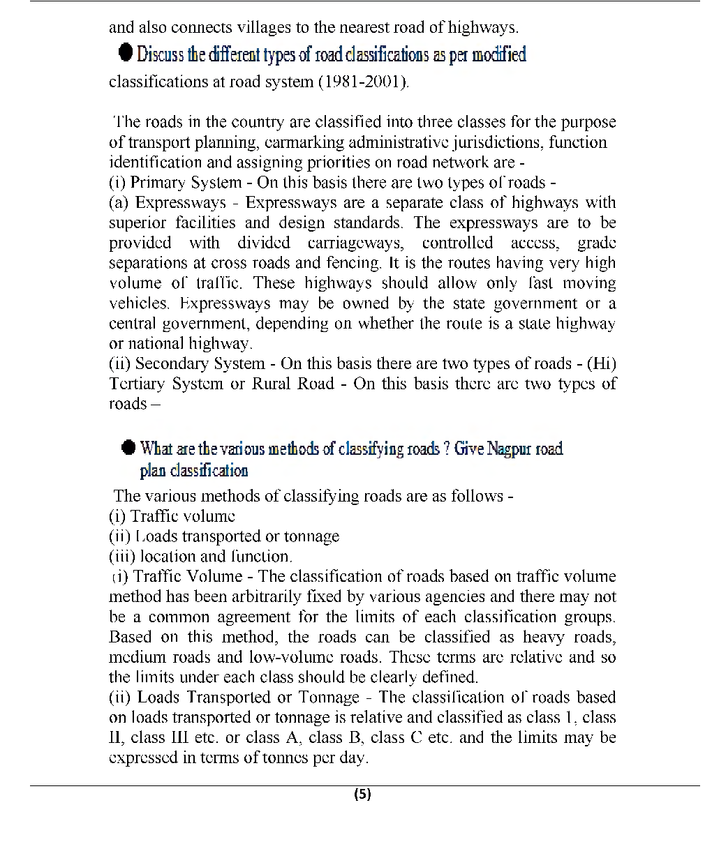 Highway Engineering B.Tech 6th Sem Civil Engineering For JECRC University - Page 5