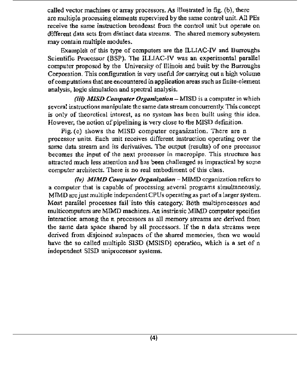 Advanced Computer Architecture For Manipal University B. Tech 6th Sem Computer Science Engineering - Page 5