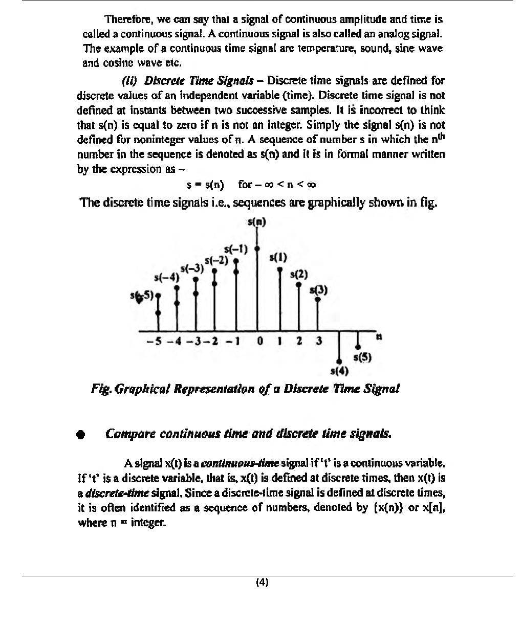 Signals & Systems For Manipal University B. Tech 3rd Sem Electronics Communication Engineering - Page 5