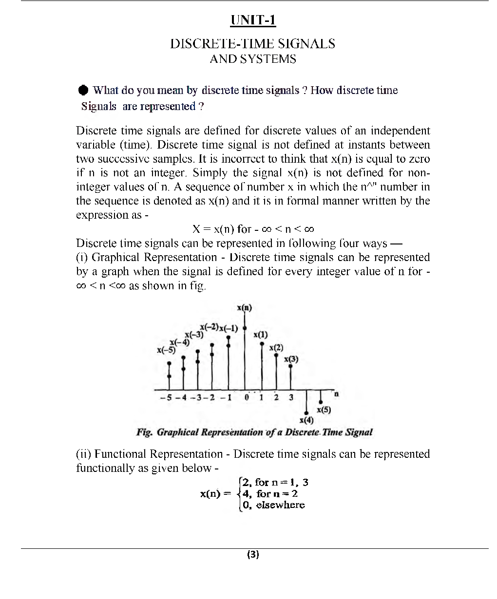 Digital Signal Processing For Manipal University B. Tech  6th Sem Electronics & Communication Engineering - Page 4