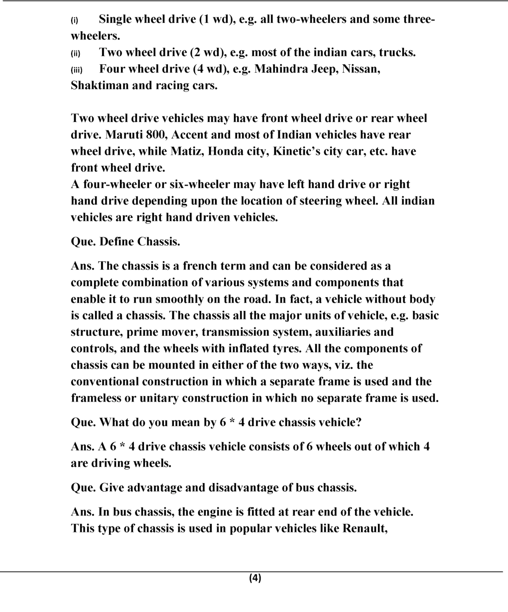 Automobile Engineering For JECRC University B. Tech 7th Sem Mechanical Engineering - Page 4