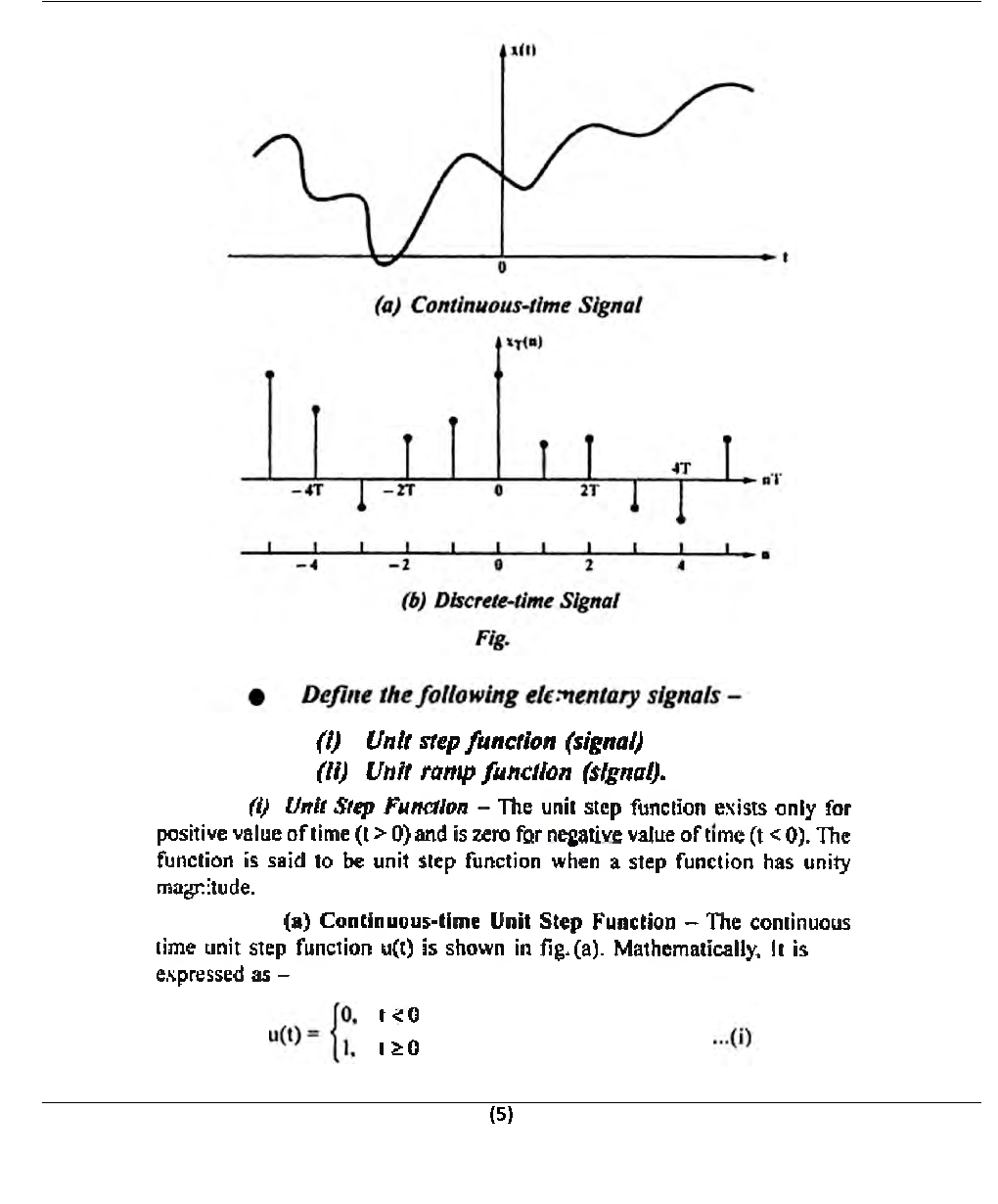 Signals & Systems For JECRC University B. Tech 3rd Sem Electronics Communication Engineering - Page 5