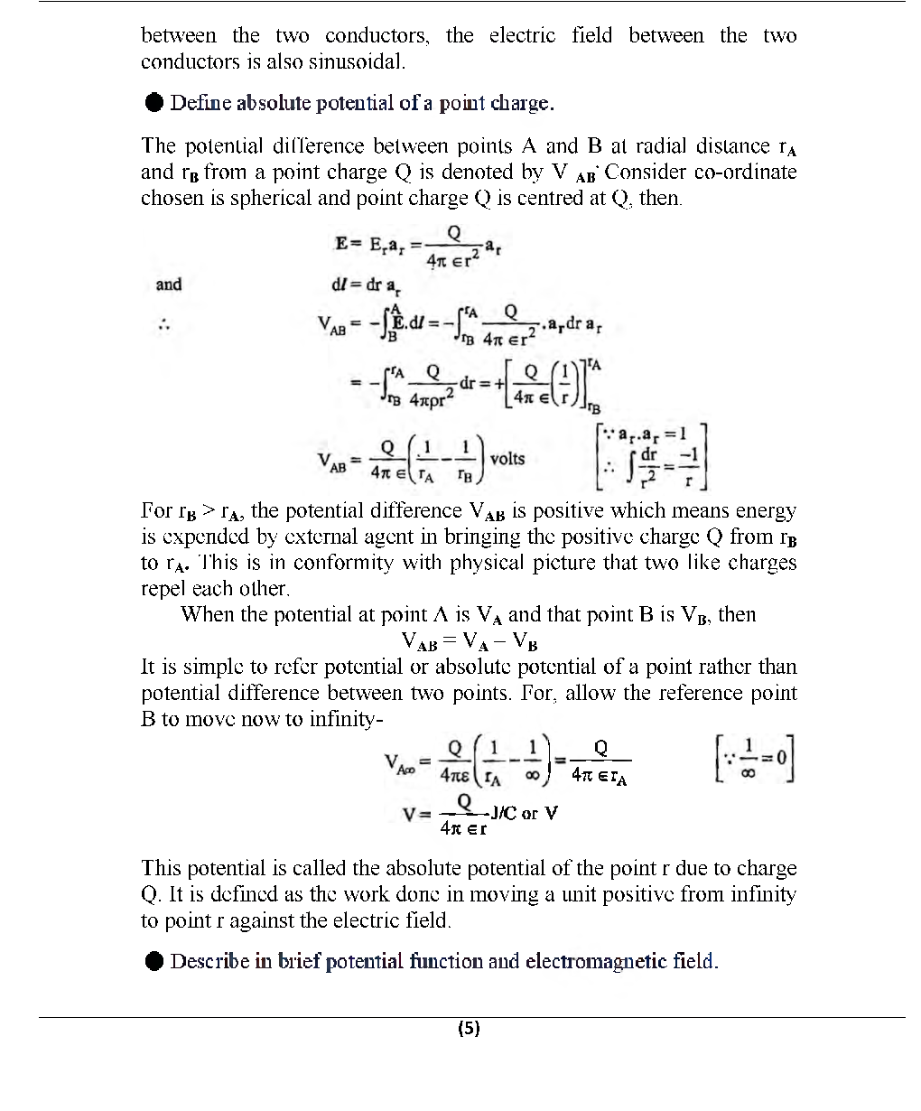 Antenna & Wave Propagation For JECRC University B. Tech 6th Sem Electronics & Communication Engineering - Page 5