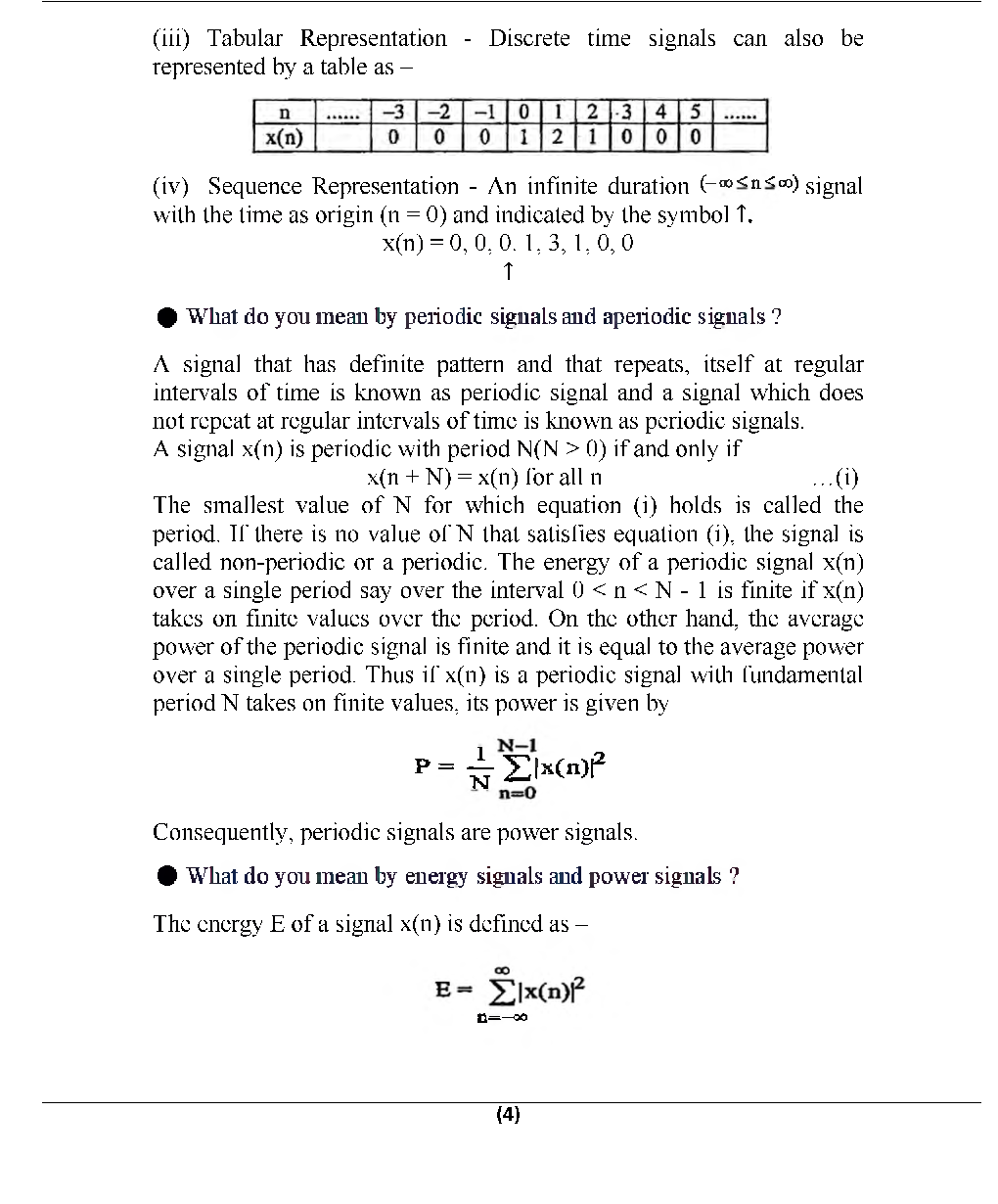 Digital Signal Processing For JECRC University B. Tech  6th Sem Electronics & Communication Engineering - Page 4