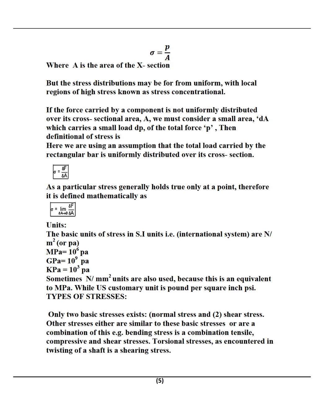 Strength Of Materials For JECRC University B. Tech 3rd Sem Civil Engineering - Page 5