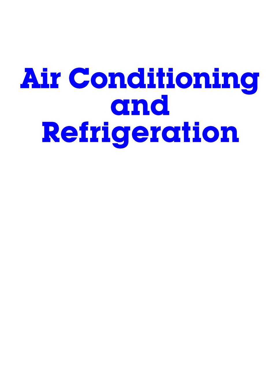 Air Conditioning And Refrigeration - Page 2