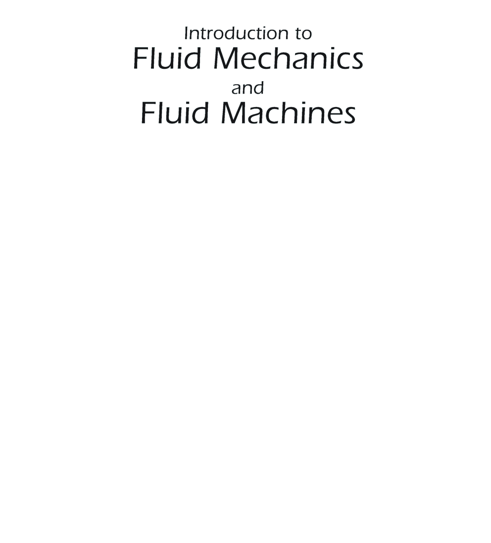Introduction To Fluid Mechanics And  Fluid Machines  - Page 2