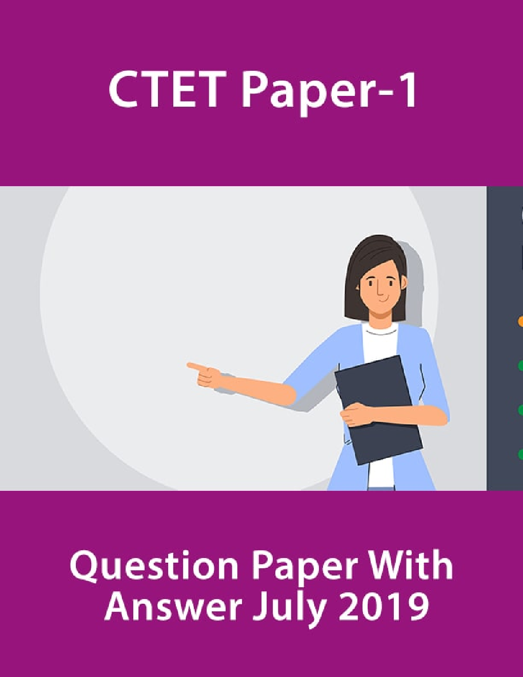 CTET Paper 1 Question Paper With Answer July 2019 - Page 1