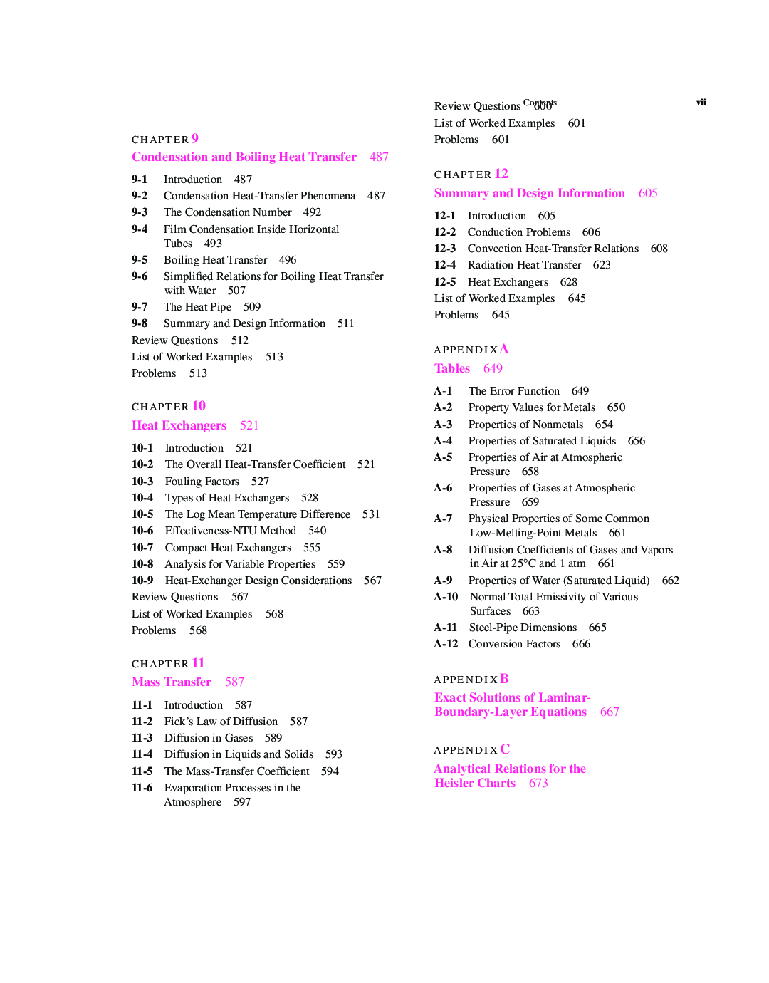 Heat Transfer Tenth Edition - Page 5