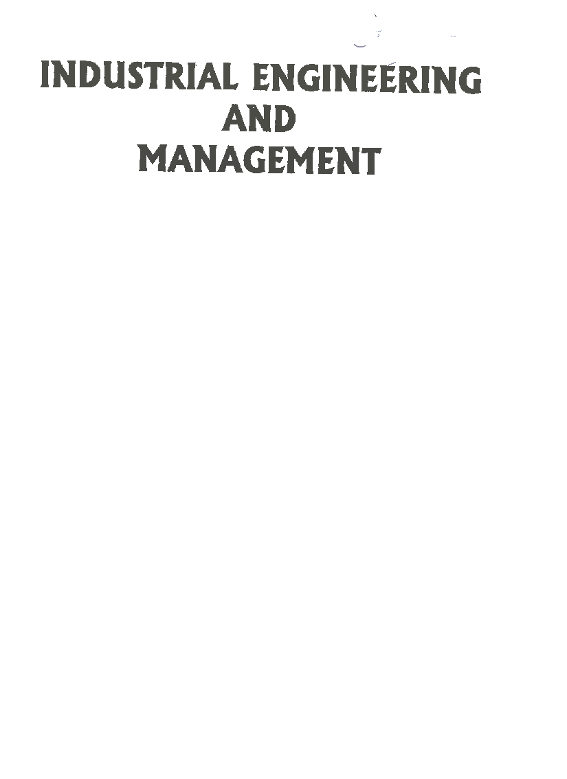 Industrial Engineering And Management  - Page 2