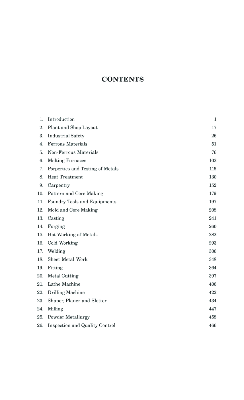 Introduction To Basic Manufacturing Processes And Workshop Technology  - Page 3