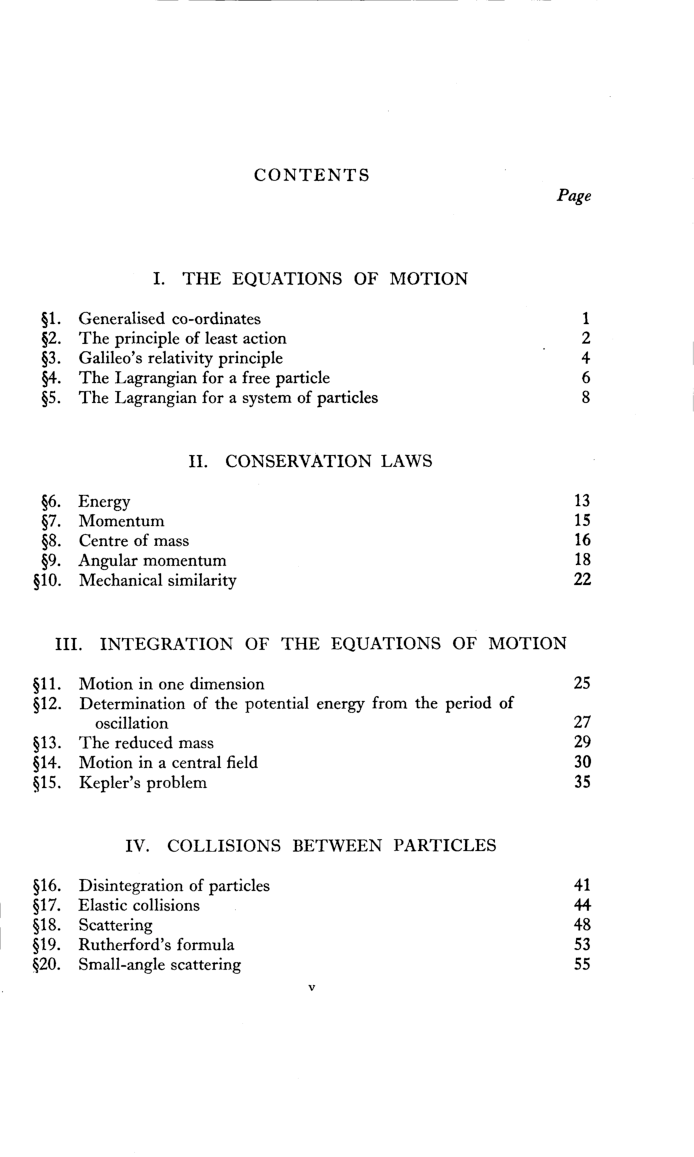 Mechanics Second Edition Course Of Theoretical Physics Vol-I - Page 3