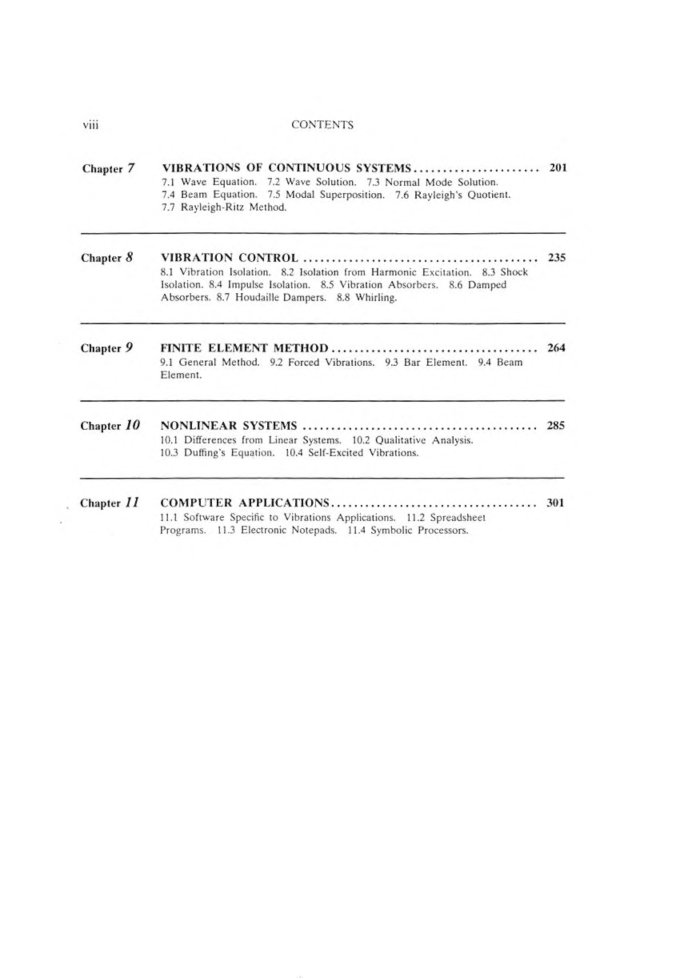 Mechanical Vibrations Volume-I - Page 4