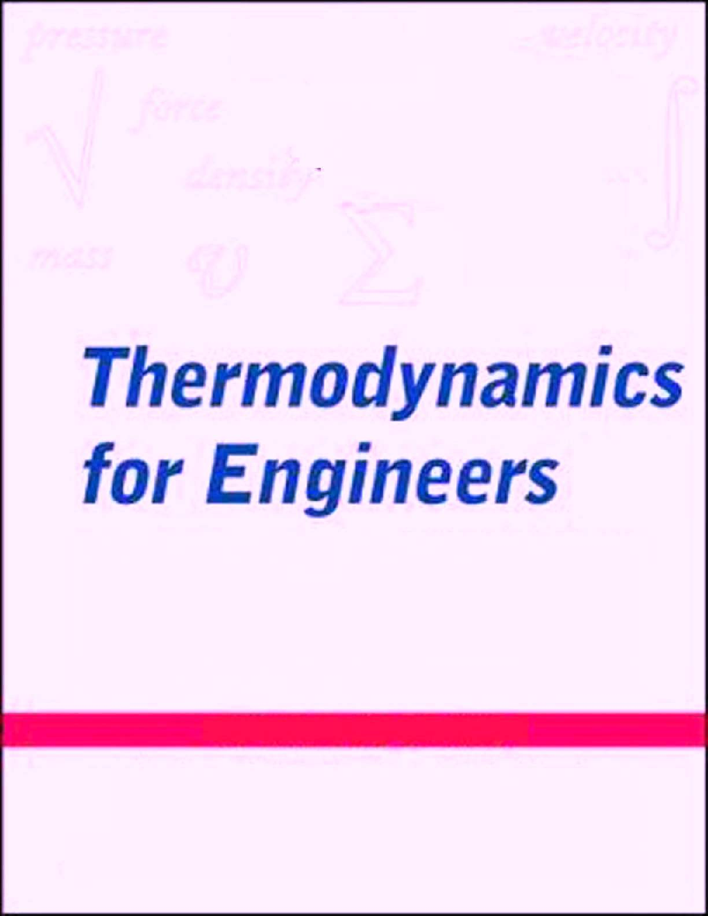 Thermodynamics For Engineers - Page 1
