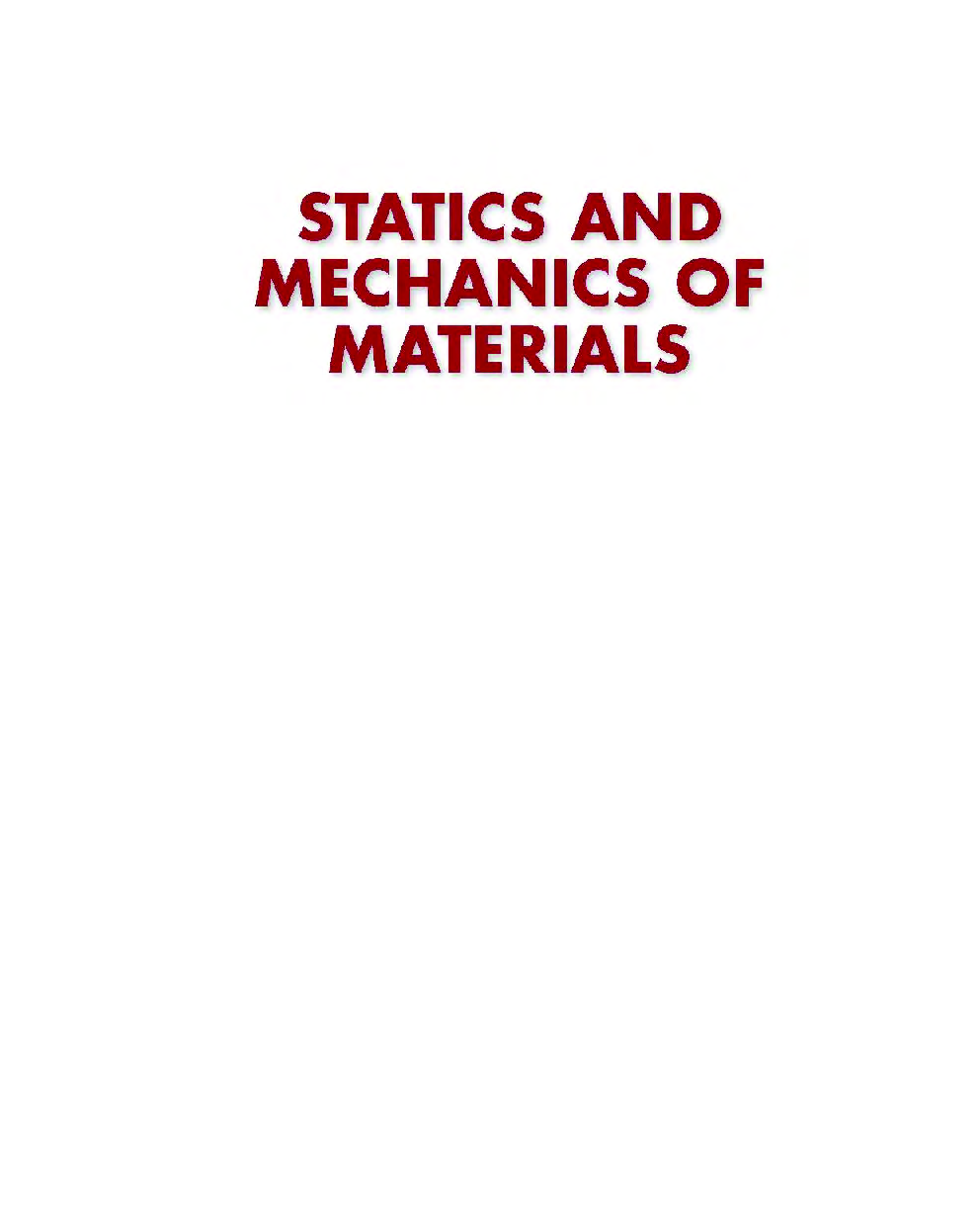 Statics And Mechanics Of Materials  - Page 2
