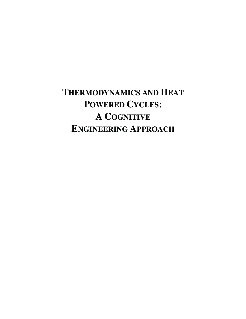 Thermodynamics And Heat Powered Cycles A Cognitive Engineering Approach - Page 2