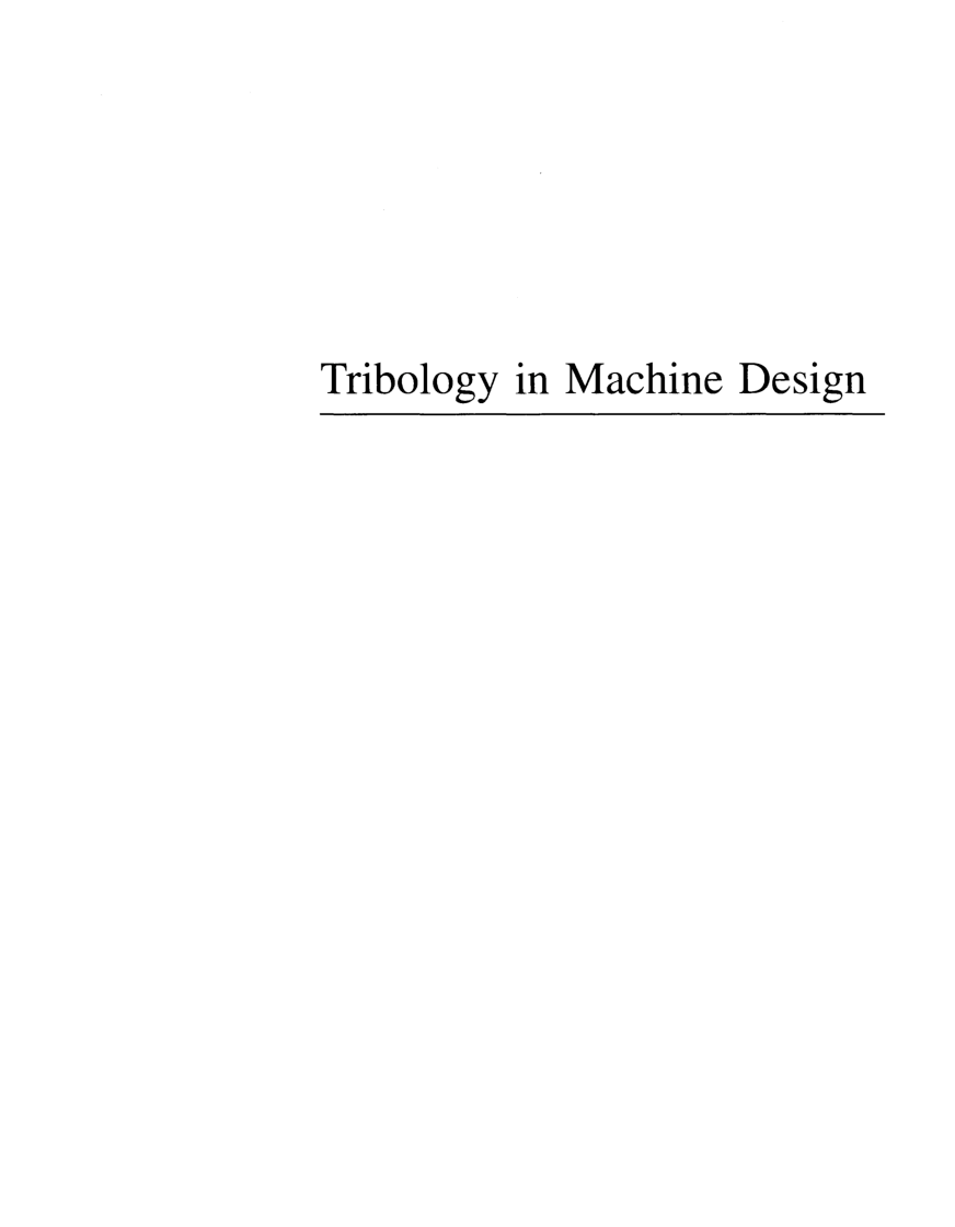 Tribology In Machine Design - Page 2