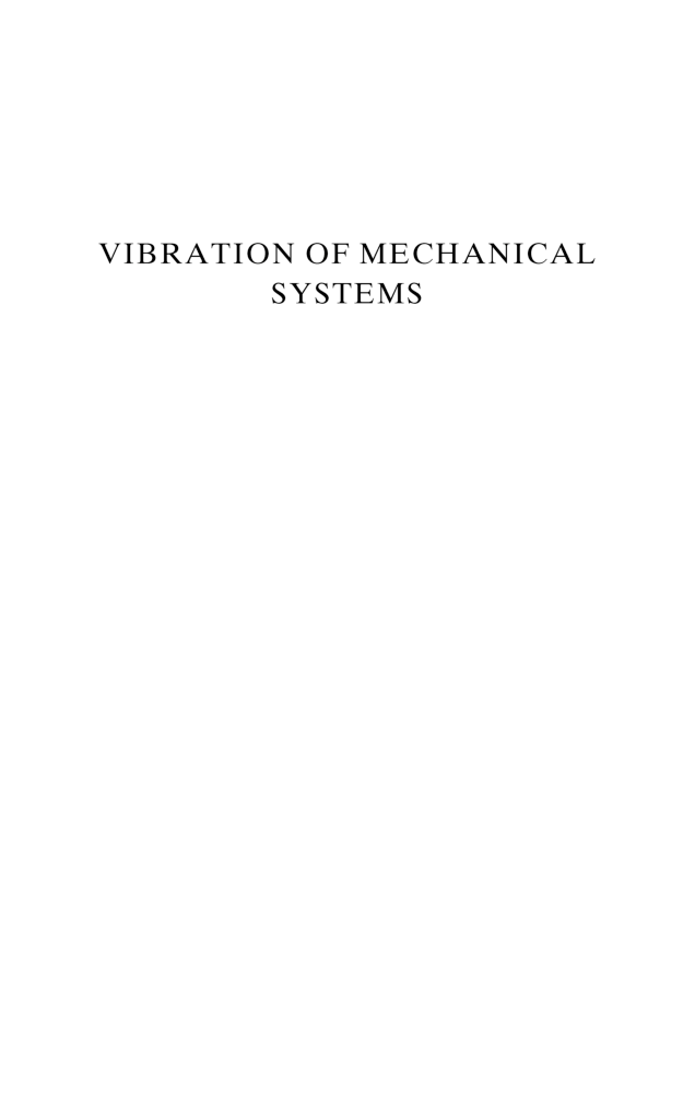 Vibration Of Mechanical Systems  - Page 2