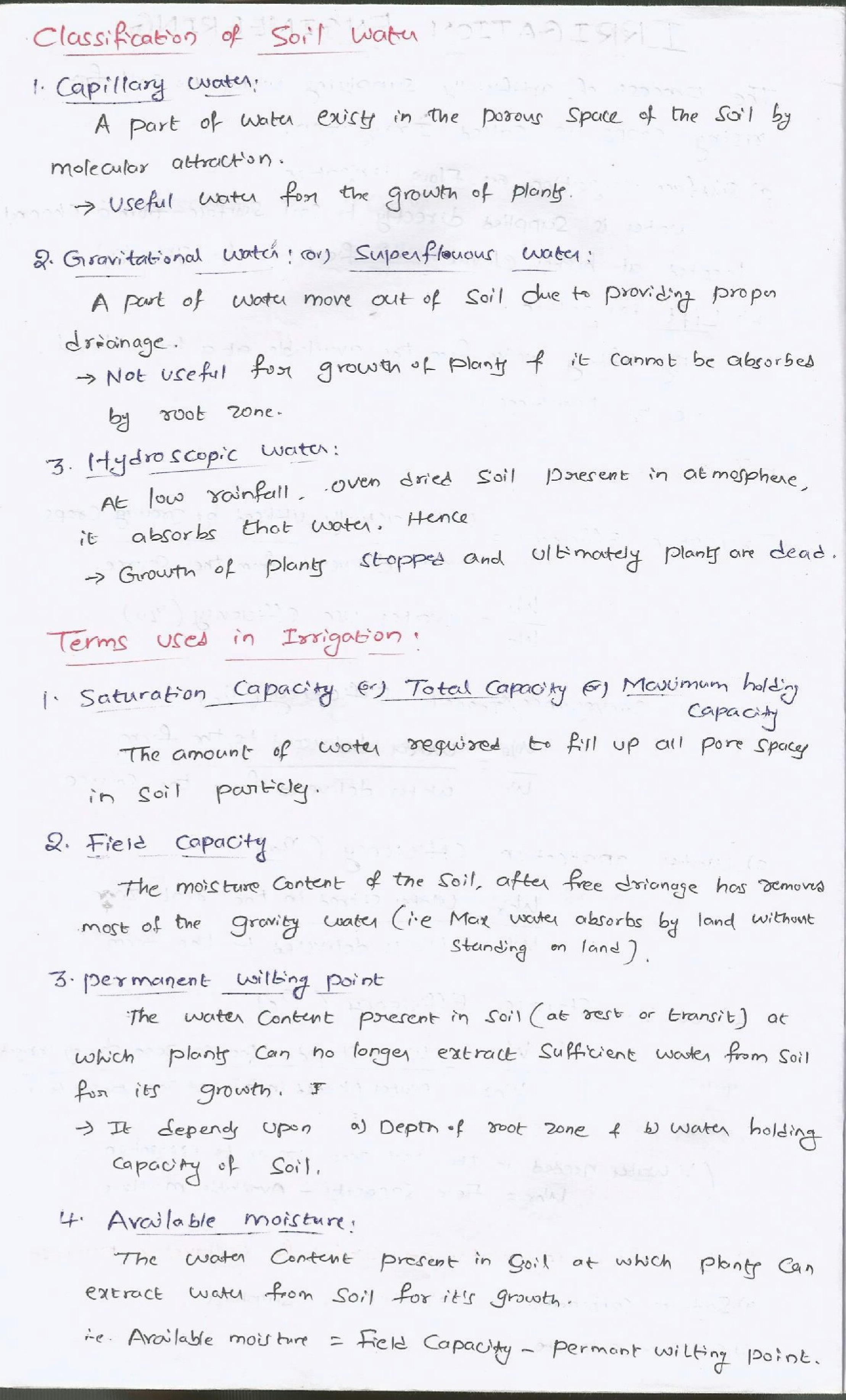 GATE Civil Hand Written Short Notes For Irrigation & WR - Page 3