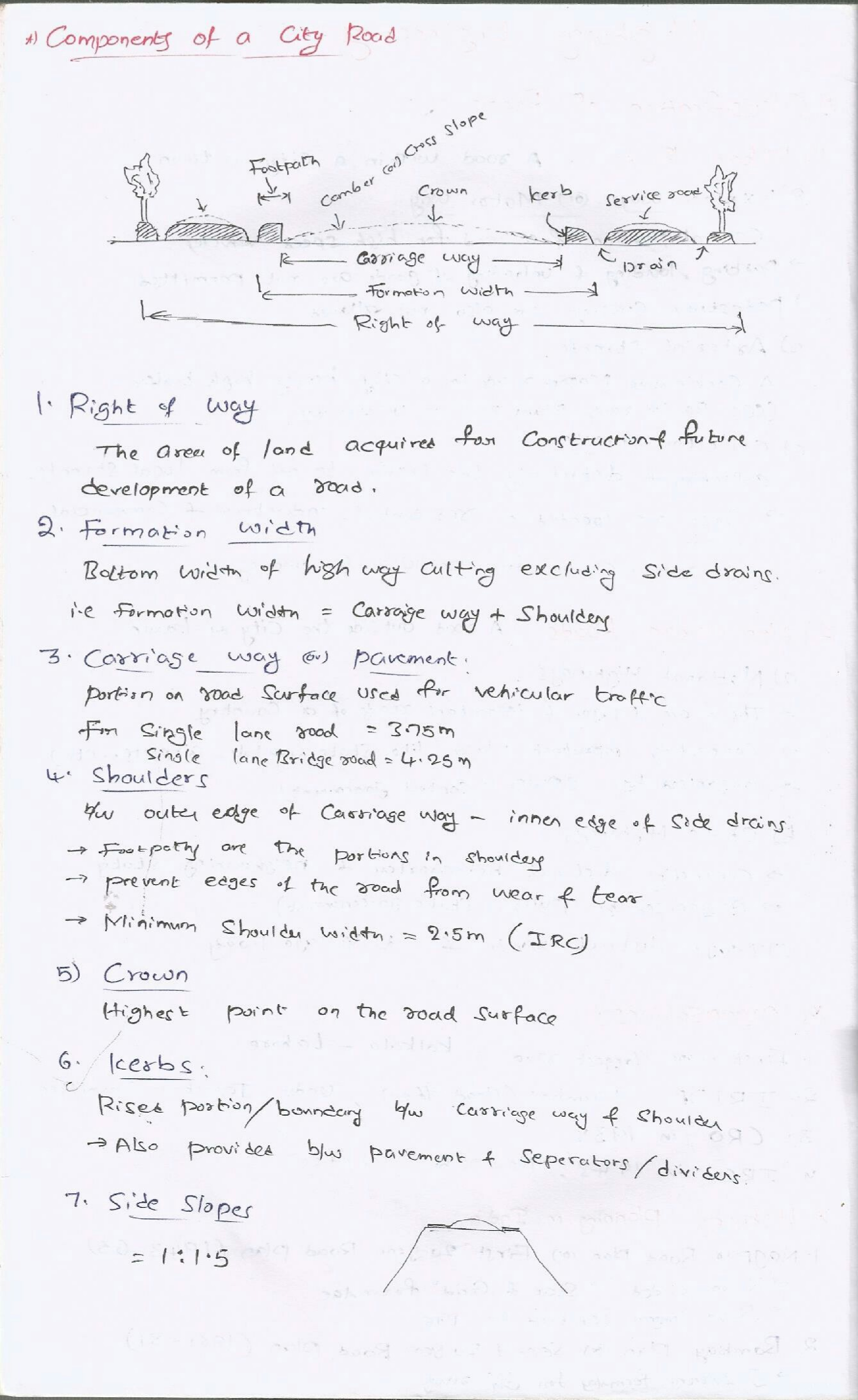 GATE Civil Hand Written Short Notes For Transportation Engineering 2 - Page 3