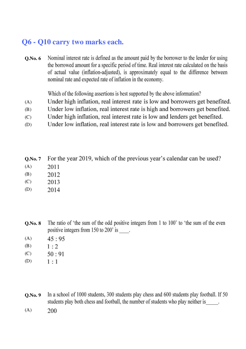 GATE Civil Unsolved Papers 2020 Shift-II - Page 5