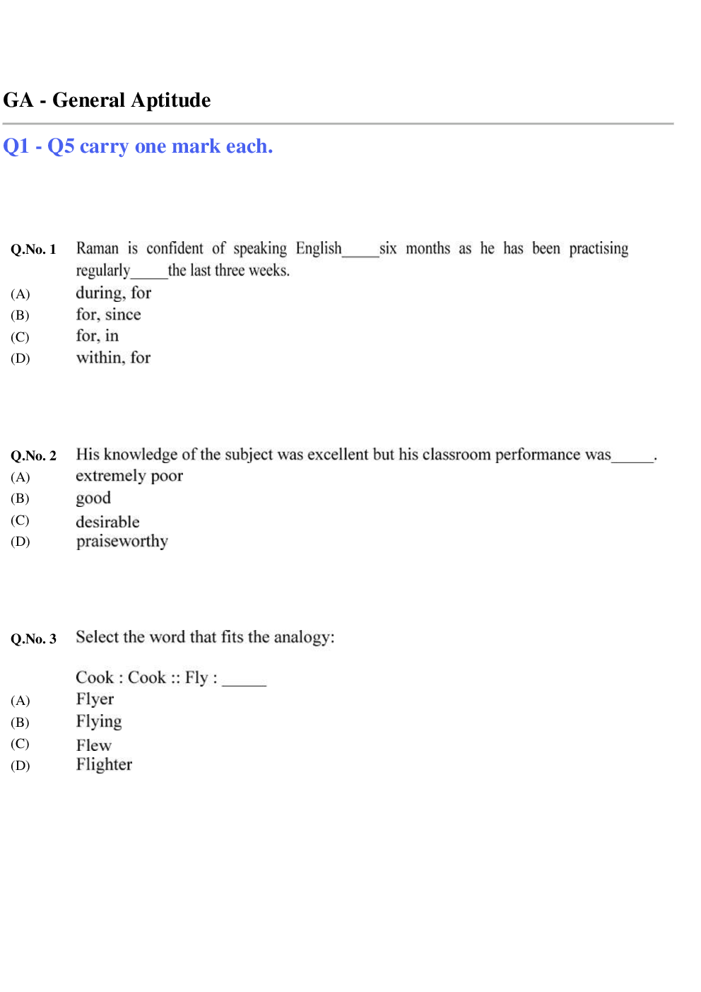 GATE Computer Science Unsolved Papers 2020 - Page 2
