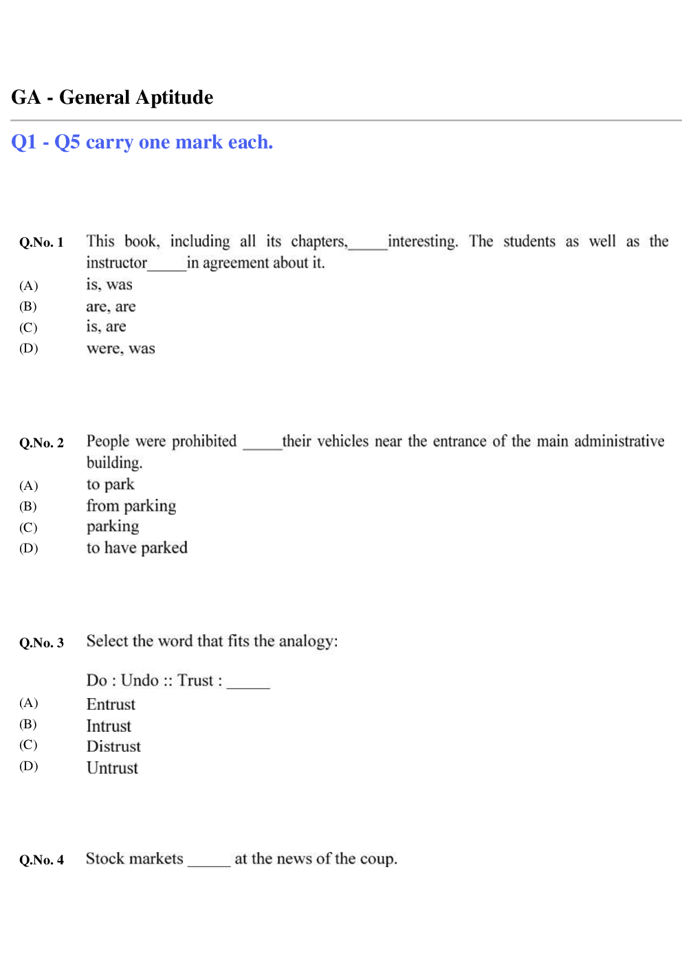 GATE Electrical Unsolved Papers 2020 - Page 2