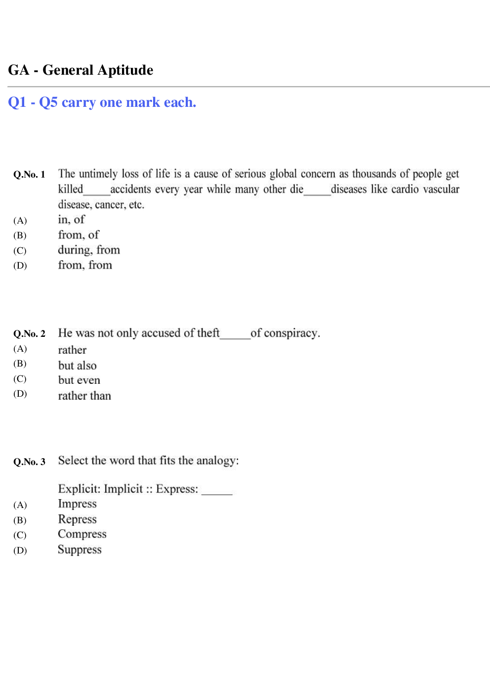 GATE Electronics And Telecommunications Unsolved Papers 2020 - Page 2