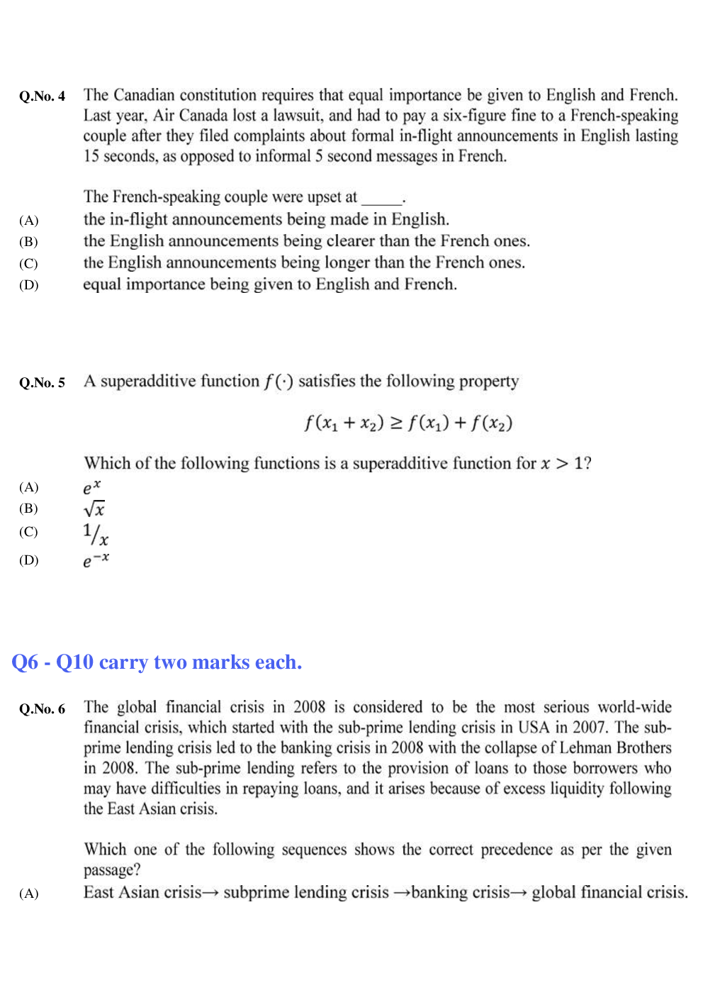 GATE Electronics And Telecommunications Unsolved Papers 2020 - Page 3