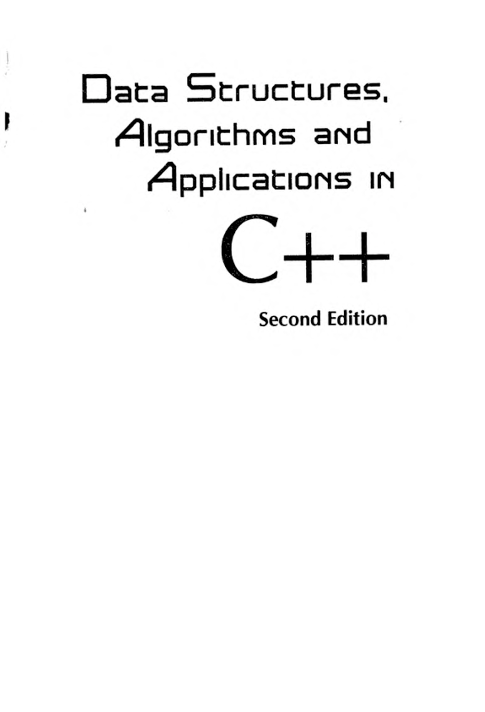 Data Structures Algorithms And Applications In C++ Second Edition Volume-I - Page 2