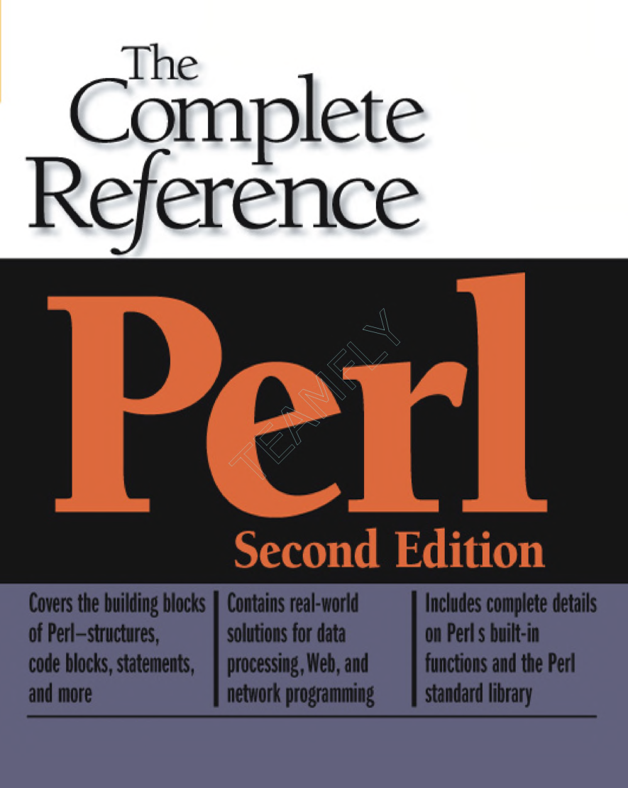 The Complete Reference Perl Second Edition - Page 1