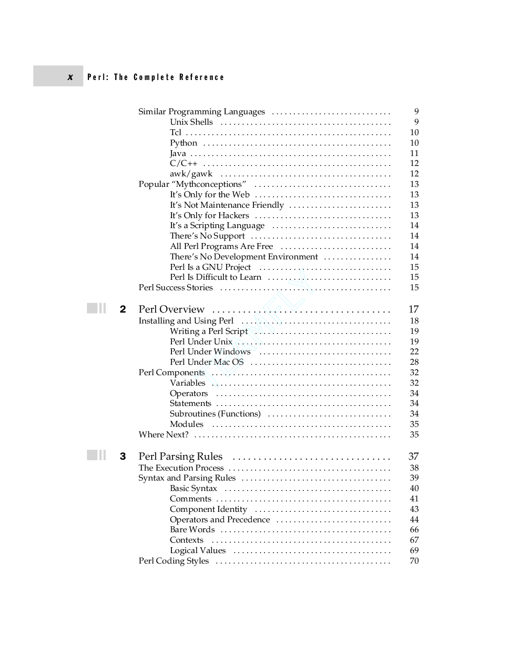 The Complete Reference Perl Second Edition - Page 4