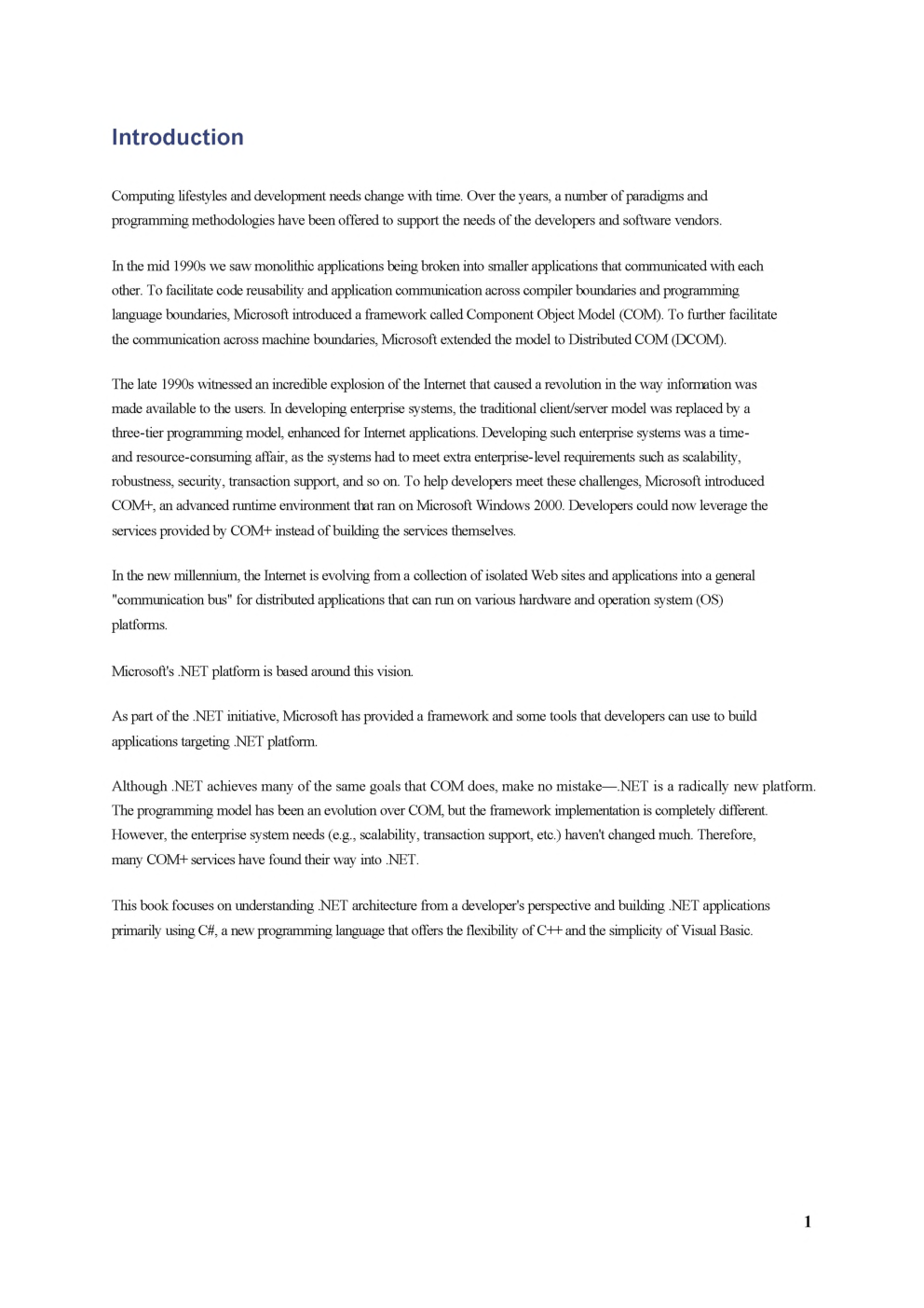 .NET Programming A Practical Guide Using C# - Page 3