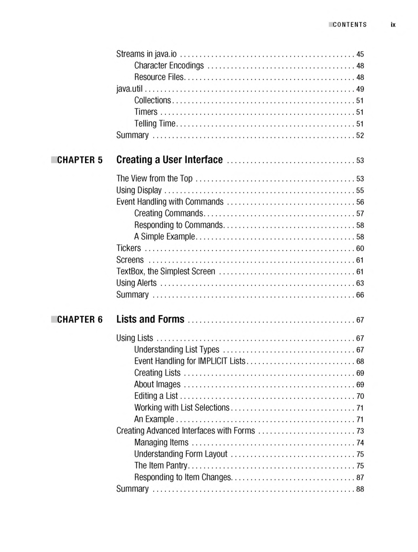 Beginning J2ME From Novice To Professional Third Edition - Page 5