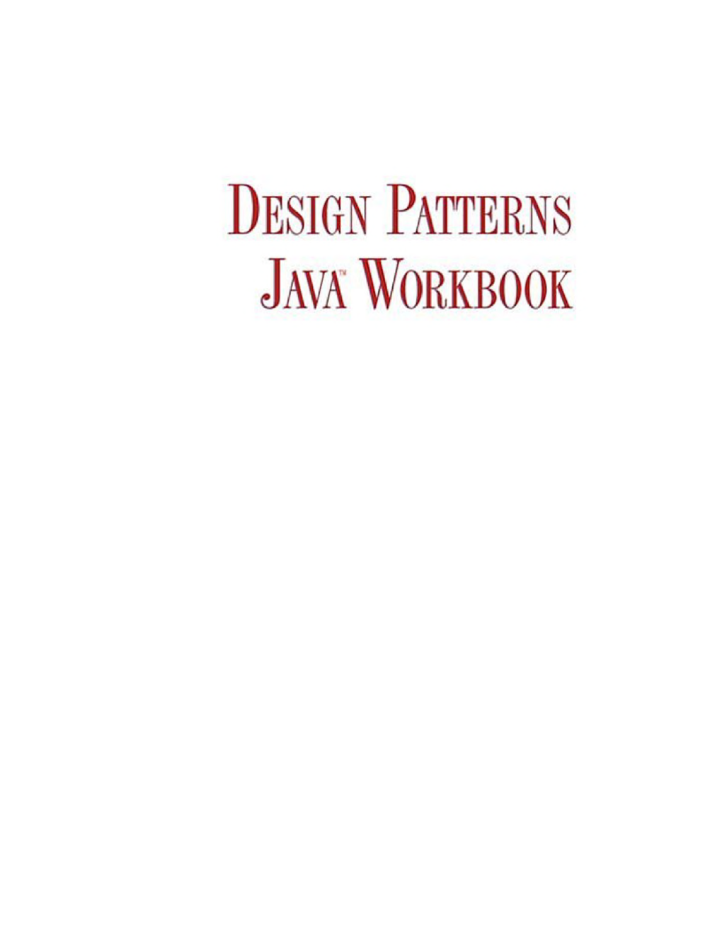 Design Patterns JAVA Workbook - Page 2