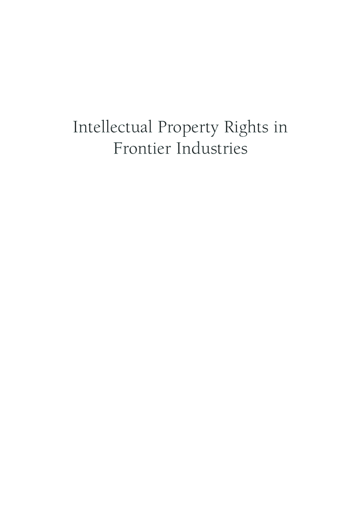 Intellectual Property Rights Frontier Industries Software And Biotechnology - Page 2