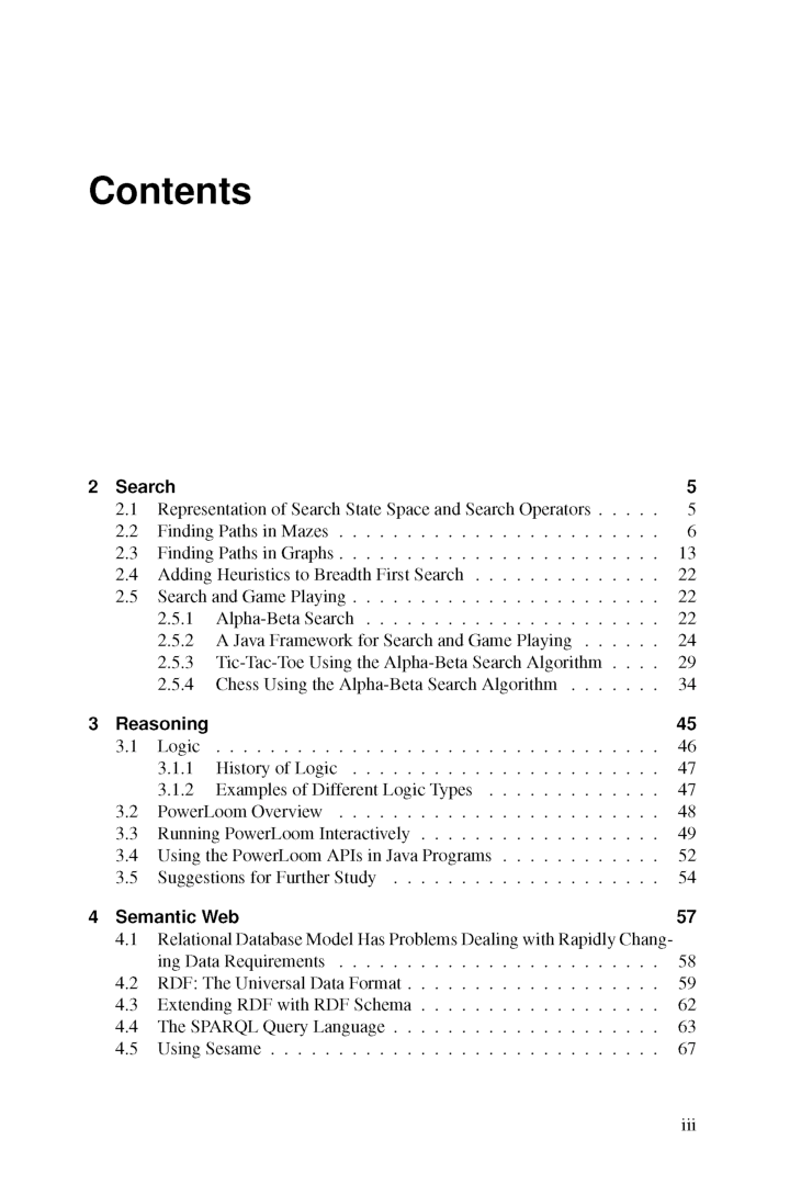Practical Artificial intelligence Programming With Java Third Edition - Page 3